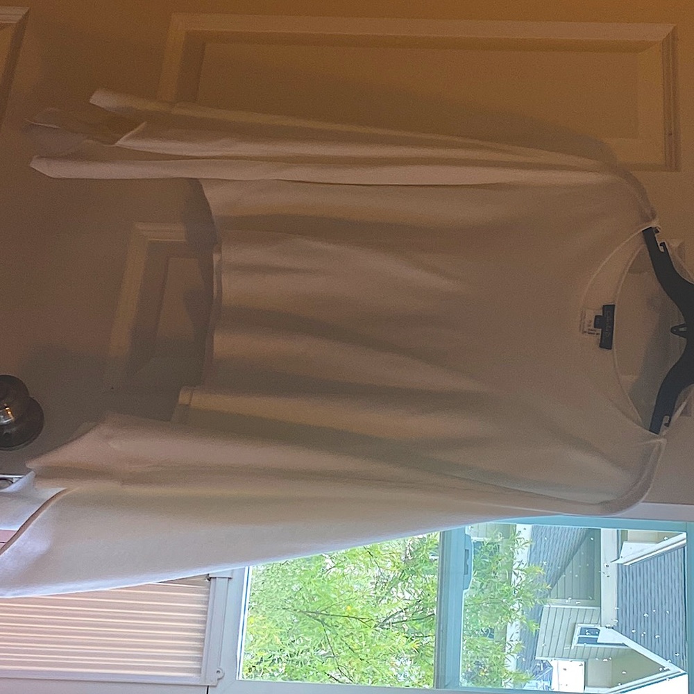 Very cool white Charlie B topper for tank tops and dresses.